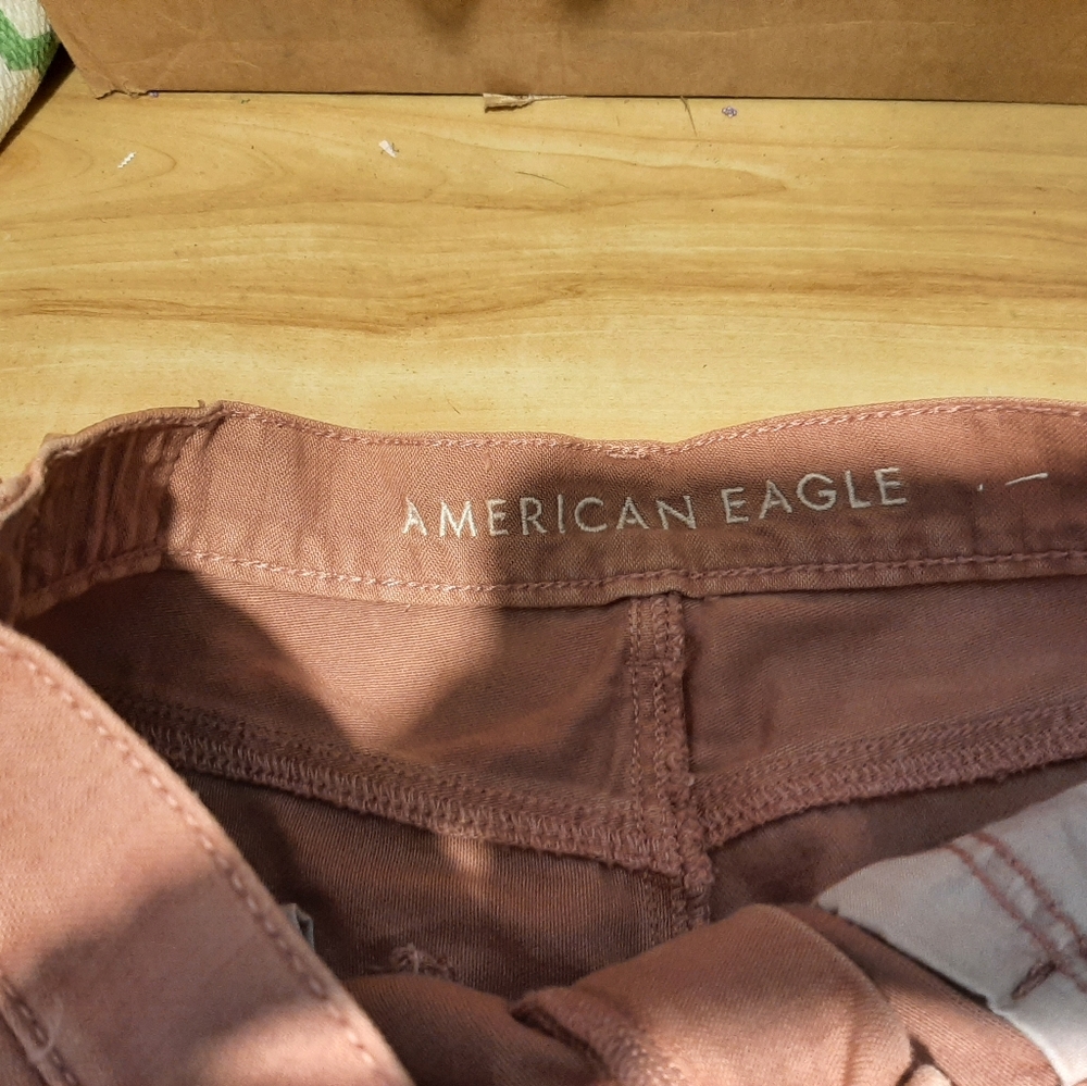 Am.Eagle light rust Jean shorts ❤😎💚 NEW, Cyber Mon! - Picture 2 of 4
